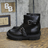 Cat & Jack Girls Buckle Ankle Boots 166cd75988e8ce Black 1