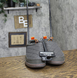 Dluxe By Dearfoams Mens Corey All Day Slide Slippers Gray / Orange S (7-8)