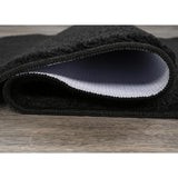 Garland Rug Gramercy 4 Piece Washable Bathroom Rug Set Black Standard