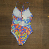 Cupshe Womens O-Ring Back One Piece Swimsuit Medium Blue S