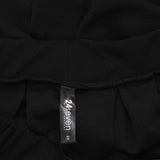 24seven Comfort Apparel Womens Plus Size Classic Knee Length Skirt Black 2X