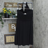 Evan-Picone Womens Knit Halter Swing Fit & Flare Dress 16666e1f79b05a Black 16