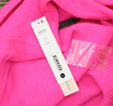 Aqua Womens Button Front Sweater Cashmere V-Neck Cardigan V10337 Neon Pink L