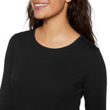 Banana Republic Womens Long Sleeve Classic Crew Neck T-Shirt 172891 Black XL
