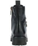 Karl Lagerfeld Makenzie Embellished Combat Booties KL445771 Black 6M