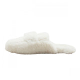 Auden Womens Astoria Faux Fur Loafer Slippers 91315670 Ivory Off White 8M