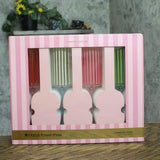 MCYS Striped Champagne Flutes Set of 4 10 in.