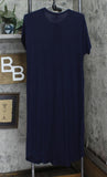 Azules Womens Knit Lightweight Short Sleeve Midi T-Shirt Dress ADM8252RS