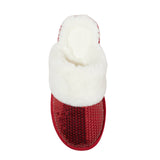 Auden Womens Rae Sequin Scuff Slippers 91639271 Red L (9/10)