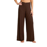 Auden Womens Variegated Ribbed Knit Elastic Waistband Pajama Pants Dark Brown S