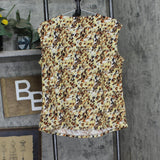 Kasper Womens Plus Size Printed Extended Shoulder Keyhole Blouse Brown Multi 1X