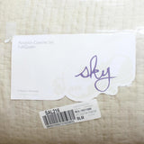 Sky Pickstitch 3-Piece Cotton Coverlet Set 100138173FQ Khaki Brown Full / Queen