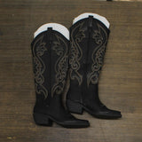 Wild Fable Kenzi Tall Western Dress Boots with Memory Foam Insole Black 7.5M