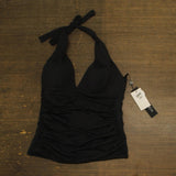 La Blanca Womens Standard Island Goddess Halter Tankini Swim Top LB0IG84 Black 6