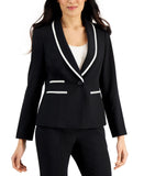 Le Suit Womens Shawl-Collar Suit Jacket 50040451 Black / Vanilla Ice 4