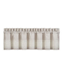 J. Queen New York Lauralynn Straight Window Valance Beige Brown 88 x 18