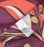 Sam Edelman Womens Hoyal Large Floral High Neck Dress 30F751-S4 Wine Multi Red 6