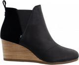 Toms Womens Kelsey Pump Shoes 10015781 Black Leather/Suede 10M