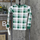 Carter's Boys 4-14 Holiday Snug Fit Pajama Shirt Top 3O111610 Green Plaid 8