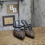 A New Day Sonia Mesh Stiletto Heels with Memory Foam Insole Leopard Brown 8M