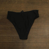 Cotton On Womens High-Waisted Cheeky Bikini Bottoms 6335721-46 Black Shimmer M