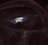 Lands' End Womens Cozy Sherpa Fleece Vest 547681 Dark Plum Purple M