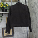 Universal Thread Womens Faux Suede Button Up Fashion Jacket 94741203 Brown L