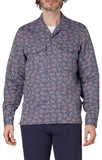 PS Paul Smith Long Sleeve Casual Fit Star Print Button Front Shirt Petrol Blue M