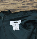 DKNY Womens Faux-Wrap Puff-Sleeve V-Neck Dress DD4HTC02 Pine Green 10