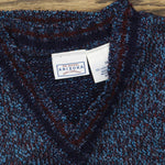 Arizona Vintage Kids Boys Youth Knit Acrylic Dress Sweater Vest Blue Multi 14