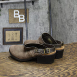 Earth Origins Womens Cady Suede Strap Back Clogs Brown 8.5W