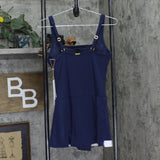 Beyond Control Control Grommet Swimdress with Underwire Dark Navy Blue / White 8