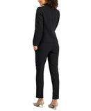 Le Suit Women's 1 Button Blazer Suit Jacket 50040599 Black 4