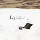 DG2 by Diane Gilman Classic Stretch Pull-On Bermuda Short Ivory Off White M