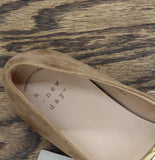 A New Day Womens Cassidee Metal Mary Jane Flats 94462490 Taupe Brown 6M
