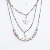 Avenue Howdy Cactus Star Necklaces Silver Gray Multi 17" + 3" 18" + 4" 16" + 3"