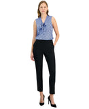 Kasper Womens Pull On Stretch Ankle Pants 10924325 Black XL