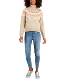 Tommy Hilfiger Women's Half-Snowflake Raglan Sweater J2XS0789