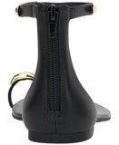 INC International Concepts Womens Georna Sandals Toe Ring 10020636900 Black 8.5M