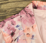 Alex Evenings Floral Printed 3/4 Sleeve Top Pullover Pink Blush / Multi LP