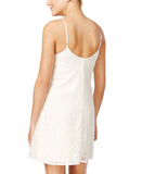 Emerald Sundae Juniors Lace Slip Spaghetti Strap Dress Ivory Off White XXS