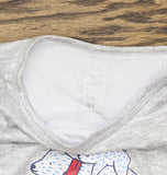 Max And Olivia Toddler Pajama Shirt Top with 1 Pair of Socks 7542883-MA Gray 4T