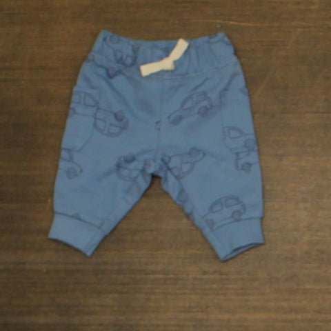 Carter's Baby Infant French Terry Jogger Pants Cars Blue Newborn