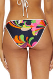 Trina Turk Womens Side Tie Anniversary Stripe Swim Bottom Multicolor Pink 8