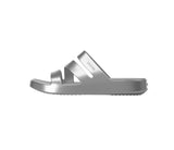 Crocs Womens Getaway Platform Strappy Sandals 211659 Silver Gray 11M