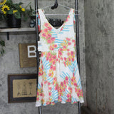 City Studio Juniors Floral-Print Fit & Flare Dress Blue Multi 5