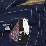 Felina Womens Mirielle Robe Peacoat 900794 Navy Blue L