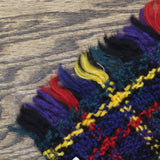 Branigan Weavers Womens Wool Blend Fringe Rectangle Plaid Scarf Yellow Multi OS