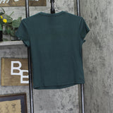Auden Womens Pointelle Short Sleeve Shirt Pajama Set 94651989 Green S