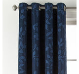 Linden Street Grommet Light-Filtering Single Curtain Panel Indigo Blue 50x84